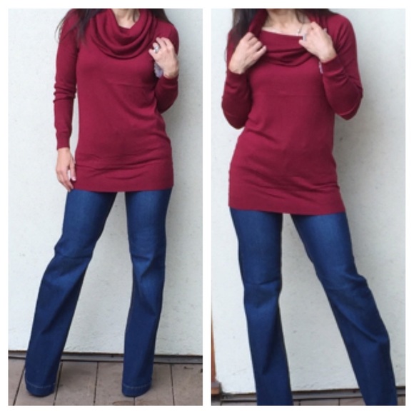 Cashmere blend cowl neck sweater ONE HOUR SALE - Picture 3 of 4