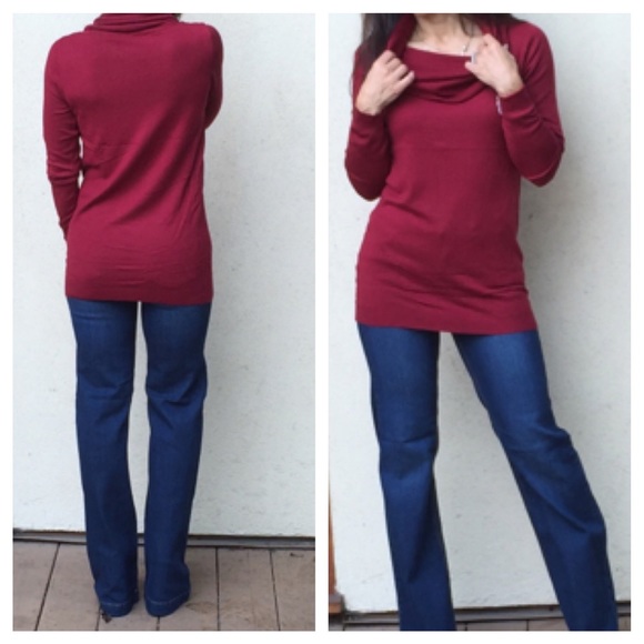 Cashmere blend cowl neck sweater ONE HOUR SALE - Picture 4 of 4