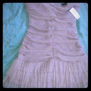 Strapless shimmer dress