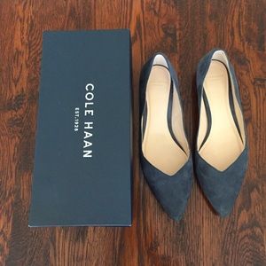Cole Haan blue suede flat