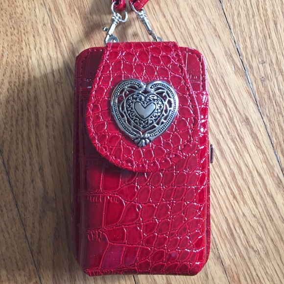 Handbags - Red crossbody phone & ID case. ❤️