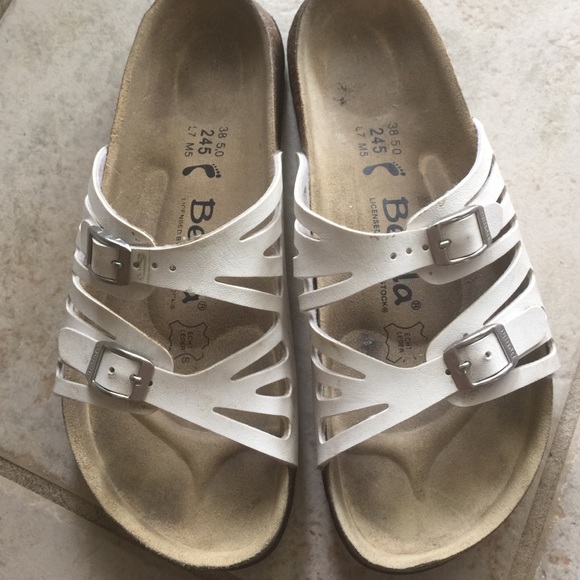 white betula sandals