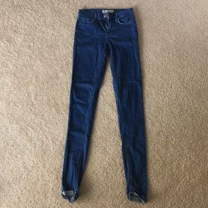 Topshop moto leigh blue jeans