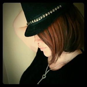 Black Lace and stud fedora