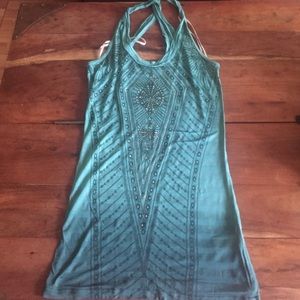 Teal ombré tank top