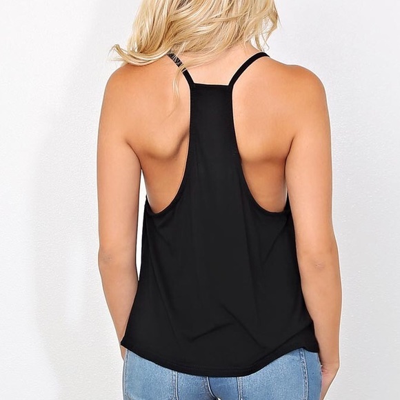 Navy Racerback Tank