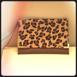 Animal print clutch