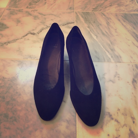 Stuart Weitzman 'Ambient' black suede heels