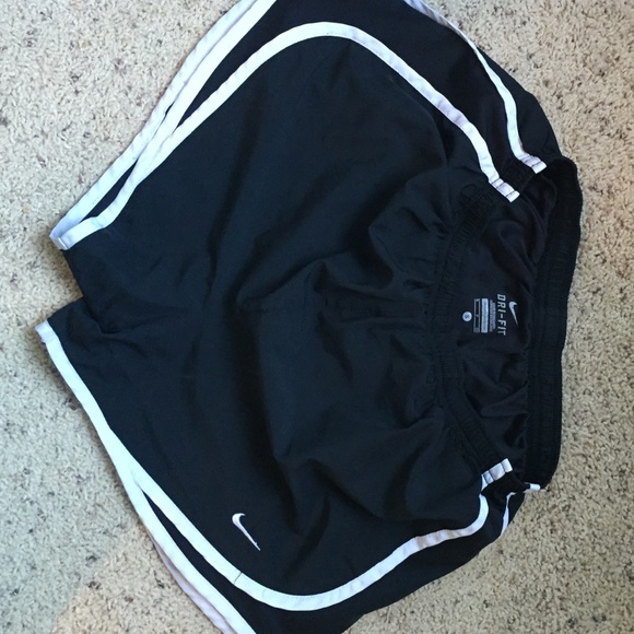 Black women's Nike running shorts