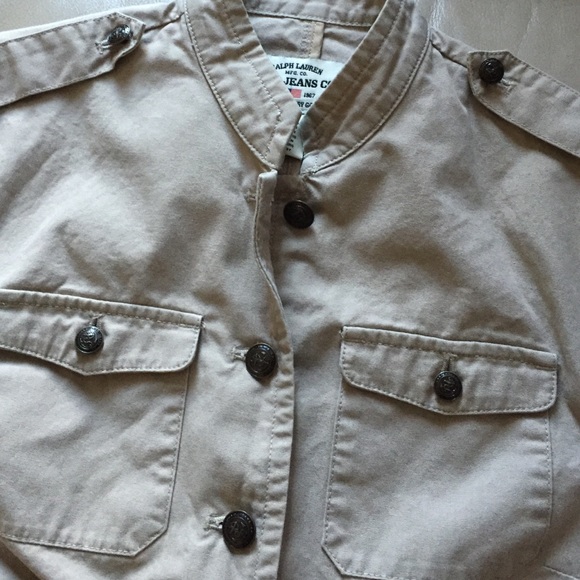 Ralph Lauren Polo Jeans Co Khaki Twill Jacket - Picture 2 of 4