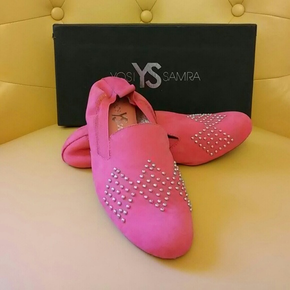 Yosi Samra Ariel Loafer in Blossom/Silver