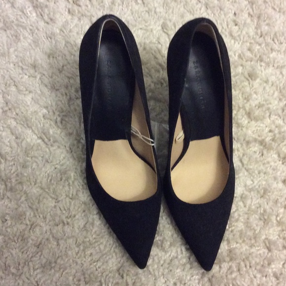 Zara Woman black suede shoes