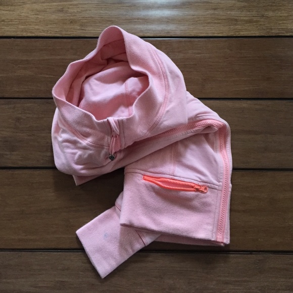 Pink Lululemon hooded/zip up sweater