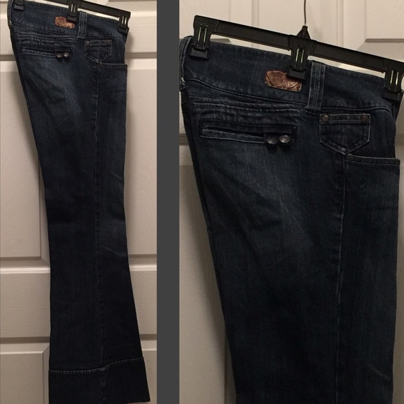 Distressed Wide Leg Jeans Sz 7 - Picture 1 of 2