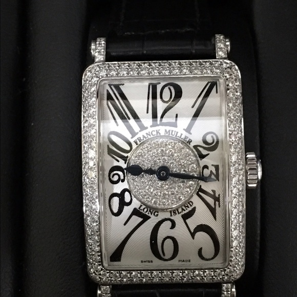 Authentic Franck Muller Long Island diamond watch