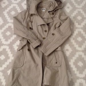 Converse trench coat size XS