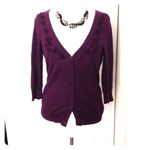 Purple Cardigan