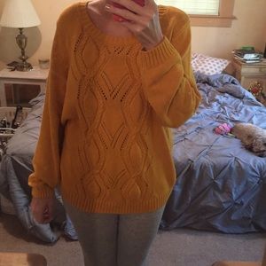 Goldenrod colored sweater excellent condition