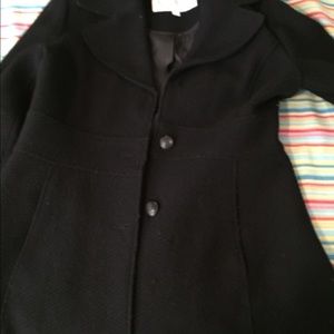 A black pea coat-Jessica Simpson