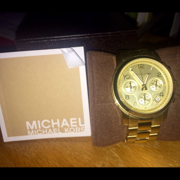 Gold Michael Kors watch
