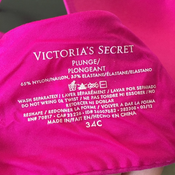 VS Plunge/Push-Up Bra - Size 34C - Worn Once! - Picture 4 of 4