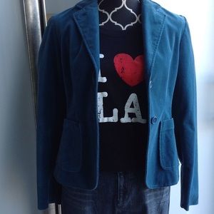 Jacket event:  Turquoise Velvet-like Blazer