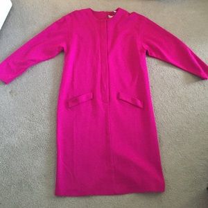 Vintage 60's mod esque hot pink dress size M