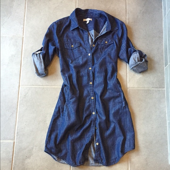 denim dress banana republic