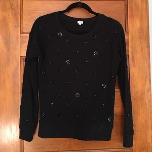 J. Crew Embellished Sweatshirt - XS