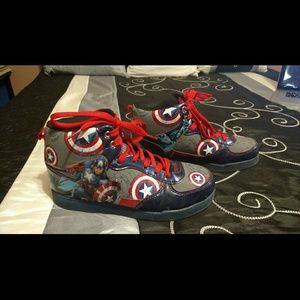 Captain America shoes, size 6