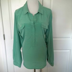🎉SALE🎉 Flowy mint silk-like blouse