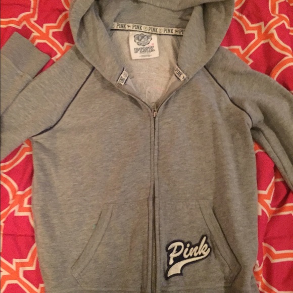 VS PINK Zip Up Jacket. Med. Thick Fleece Material