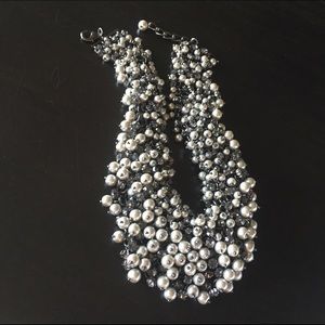 Pearl and crystal necklace