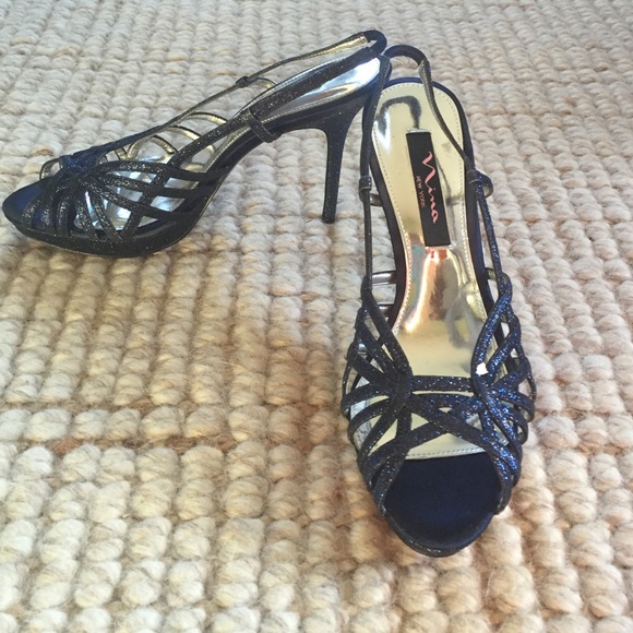 Navy Nina heels