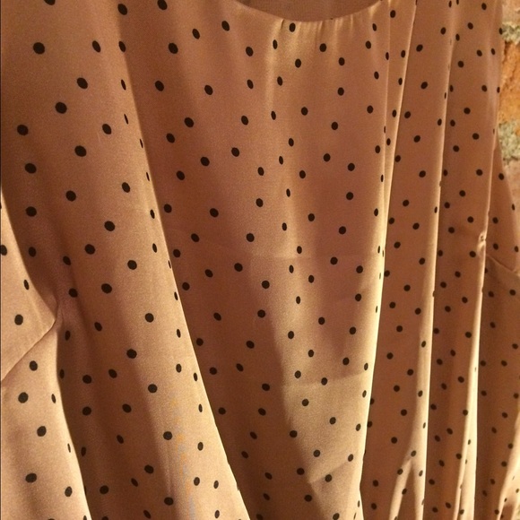 Forever 21 SM Pink silk polka dot dress - Picture 2 of 2