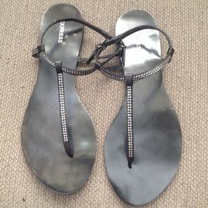 Express embellished sandals