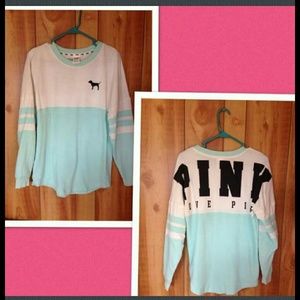 **SOLD**baby blue varsity Sweatshirt