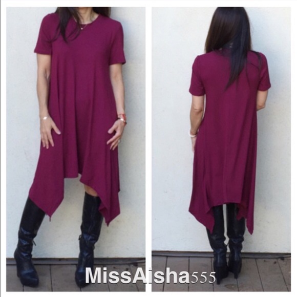 Burgundy tunic ONE HOUR SALE - Picture 2 of 3