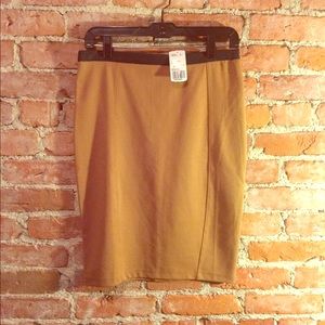 Forever 21 Medium leather / Cotten pencil skirt