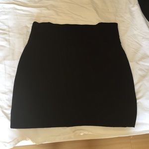 Black mini skirt