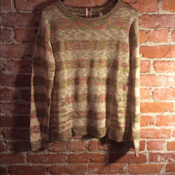 Small multicolored striped sweater
