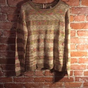 Small multicolored striped sweater