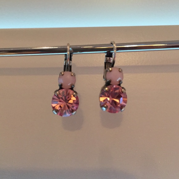Two tone pink earrings