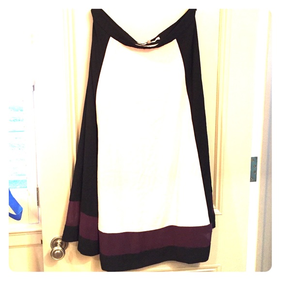 FLASH SALE MIDI color block skirt a-line