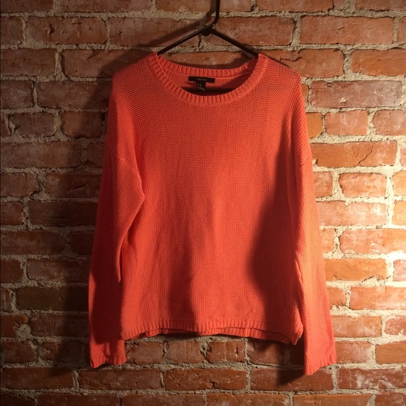 Forever 21 Med pink/salmon sweater