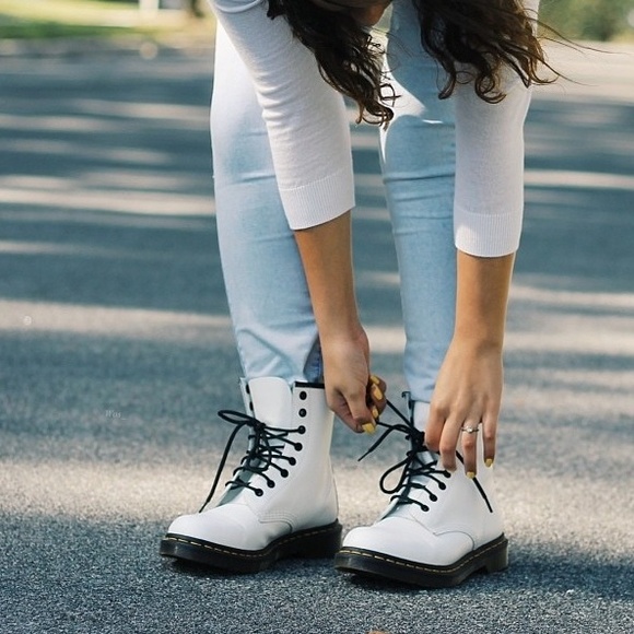White Dr. Martens SOLD ON PP - Picture 1 of 4