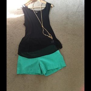 Chiffon Trimmed tank