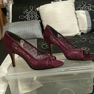 Burgundy heels