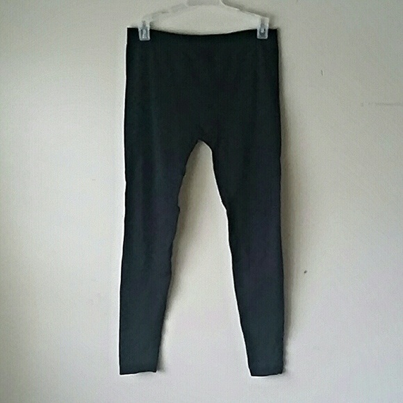 Black stretch fashion leggings