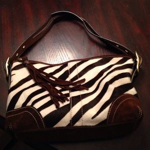 ✨Final Sale✨ Coach zebra print purse. Like new.